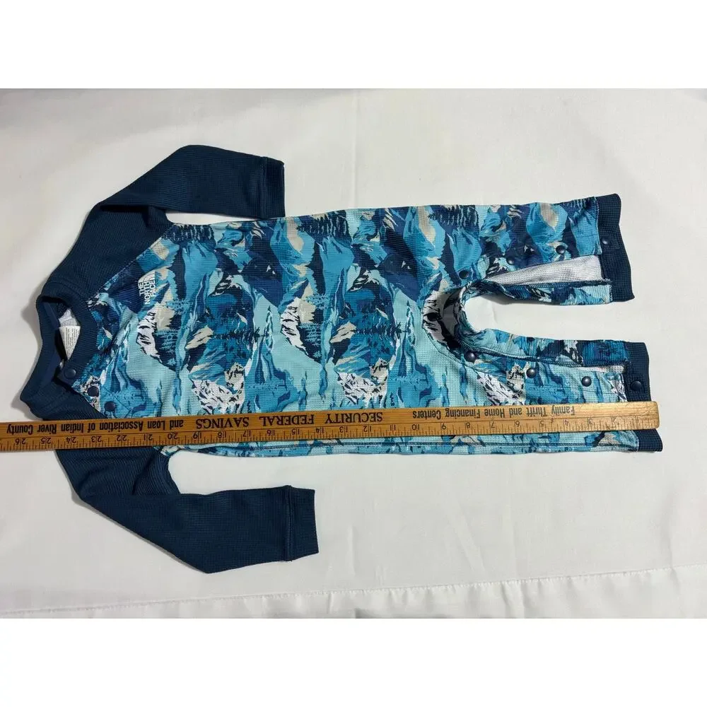 The North Face Baby Camo Mountain Waffle Knit Onesie 12-18 Months